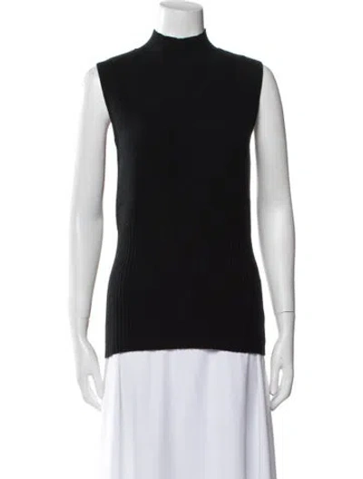 Pre-owned St John Cashmere Vest In Black