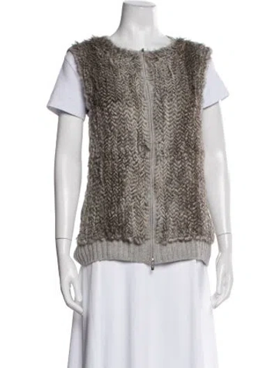 Pre-owned St John Cashmere Vest In Multi