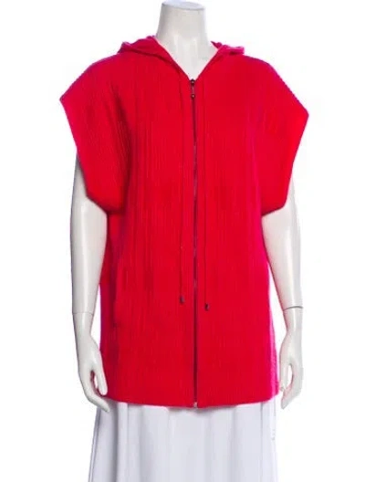 Pre-owned St John Cashmere Vest In Pink