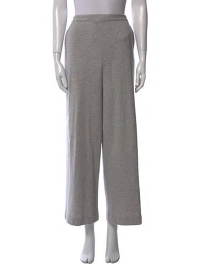 Pre-owned St John Cashmere Wide Leg Pants In Gray