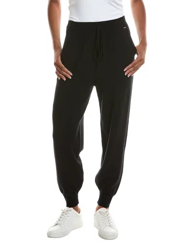 St John St. John Cashmere-blend Jogger In Black