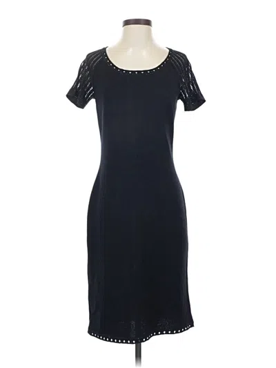 Pre-owned St John Casual Dress In Black