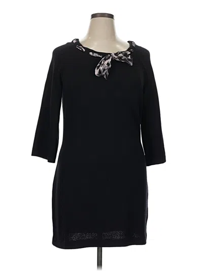 Pre-owned St John Casual Dress In Black