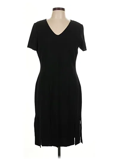Pre-owned St John Casual Dress In Black