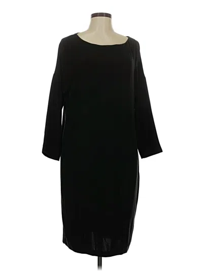 Pre-owned St John Casual Dress In Black