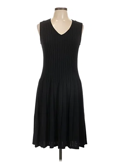 Pre-owned St John Casual Dress In Black