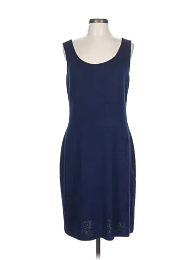 Pre-owned St John Casual Dress In Blue