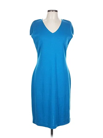 Pre-owned St John Casual Dress In Blue