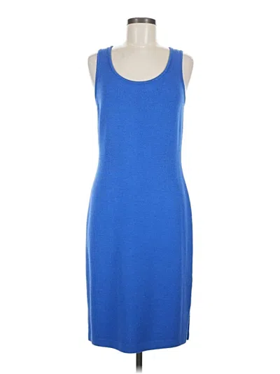 Pre-owned St John Casual Dress In Blue