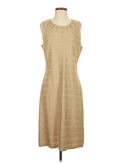 Pre-owned St John Casual Dress In Brown