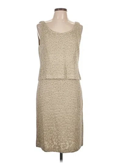 Pre-owned St John Casual Dress In Brown