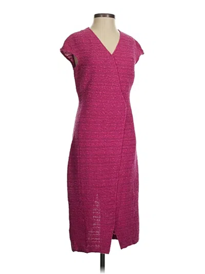 Pre-owned St John Casual Dress In Burgundy