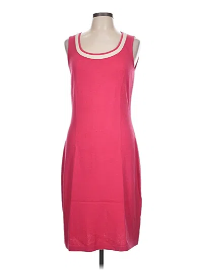 Pre-owned St John Casual Dress In Pink