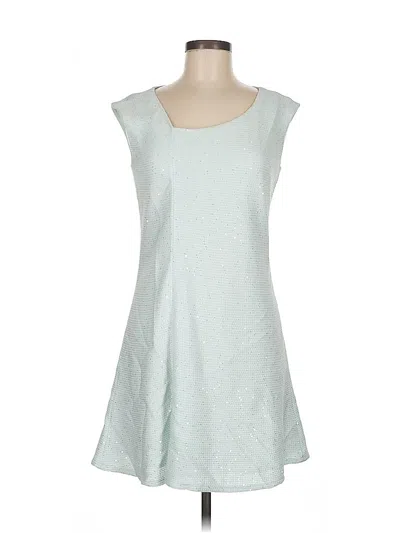 Pre-owned St John Casual Dress In Silver