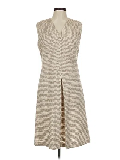 Pre-owned St John Casual Dress In Tan