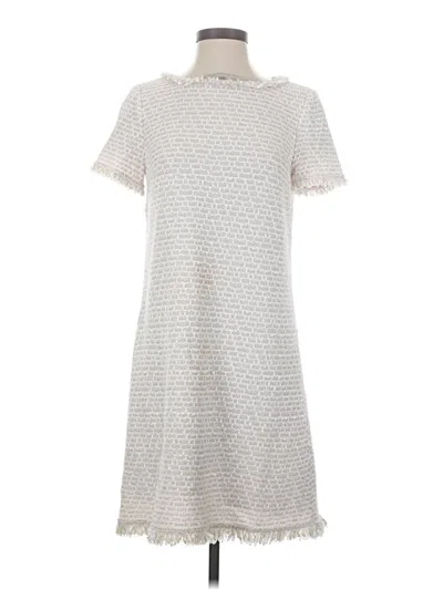 Pre-owned St John Casual Dress In White