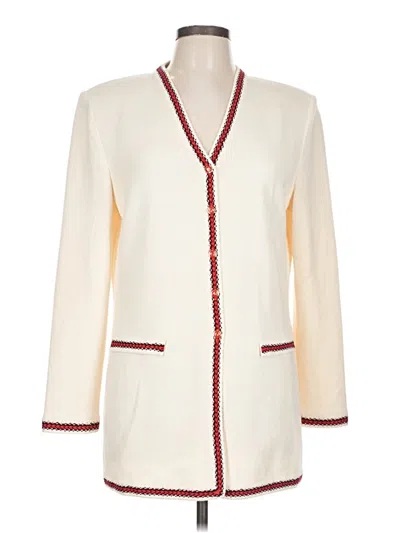 Pre-owned St John Casual Dress In White
