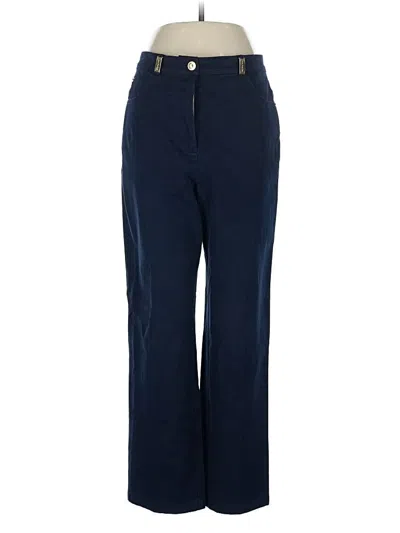 Pre-owned St John Casual Pants In Blue