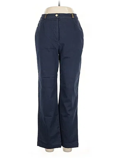 Pre-owned St John Casual Pants In Blue