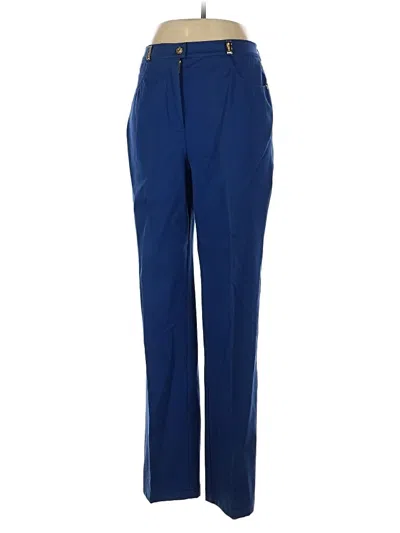 Pre-owned St John Casual Pants In Blue