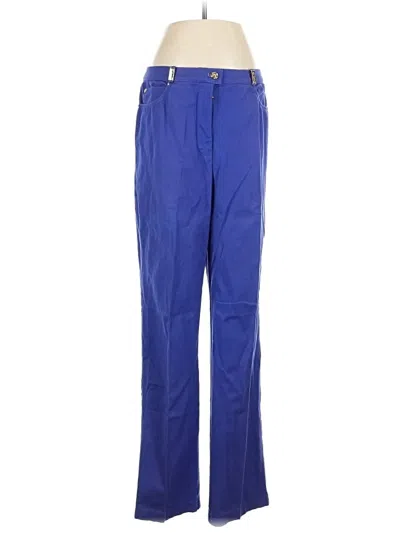 Pre-owned St John Casual Pants In Blue