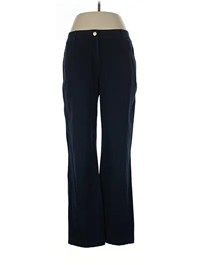 Pre-owned St John Casual Pants In Blue