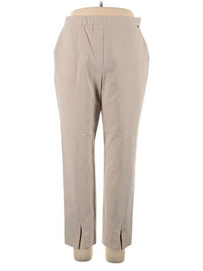 Pre-owned St John Casual Pants In Brown