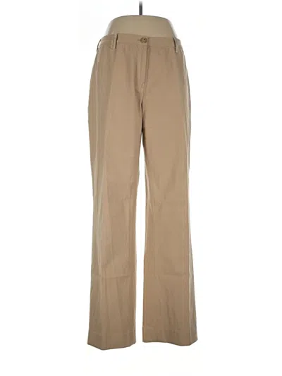 Pre-owned St John Casual Pants In Brown