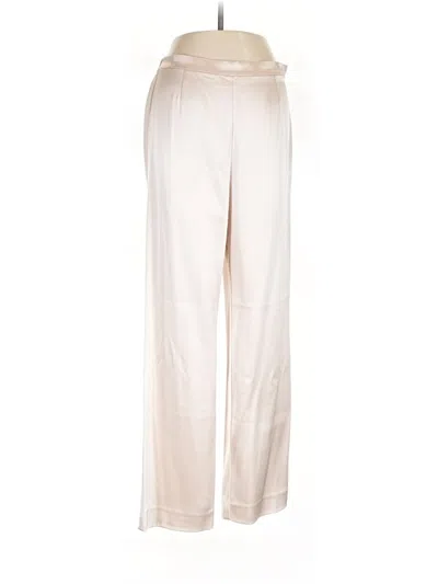 Pre-owned St John Casual Pants In Ivory
