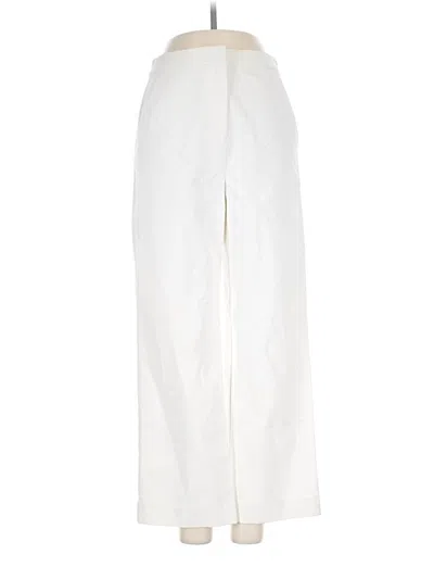 Pre-owned St John Casual Pants In Ivory