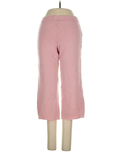 Pre-owned St John Casual Pants In Pink