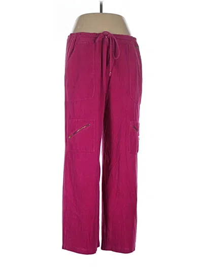 Pre-owned St John Casual Pants In Purple