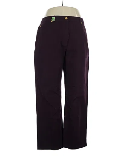 Pre-owned St John Casual Pants In Purple