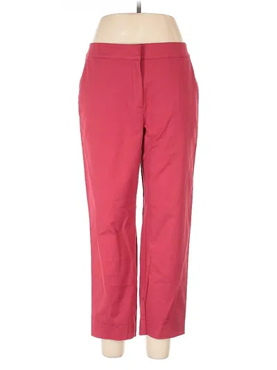 Pre-owned St John Casual Pants In Red