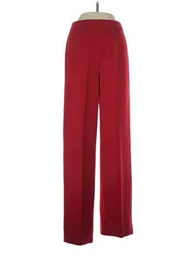 Pre-owned St John Casual Pants In Red