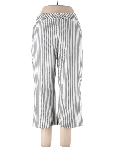 Pre-owned St John Casual Pants In White