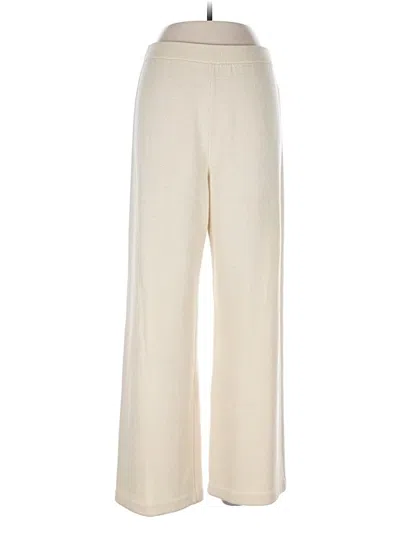 Pre-owned St John Casual Pants In White