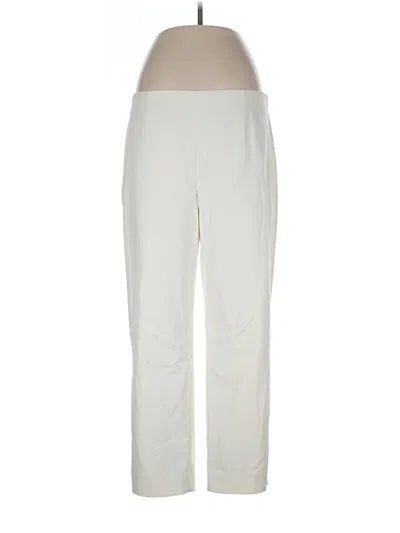 Pre-owned St John Casual Pants In White