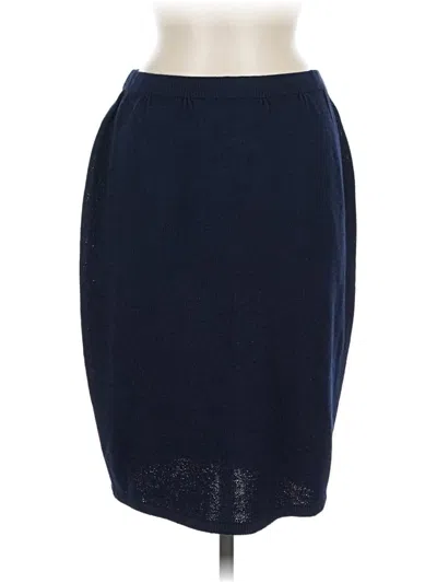 Pre-owned St John Casual Skirt In Blue