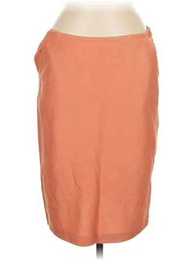 Pre-owned St John Casual Skirt In Orange