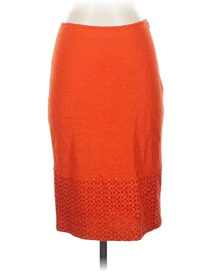 Pre-owned St John Casual Skirt In Orange