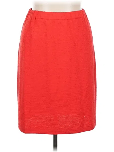 Pre-owned St John Casual Skirt In Red