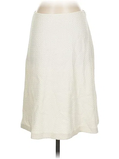 Pre-owned St John Casual Skirt In White
