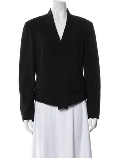 Pre-owned St. John Caviar Blazer In Black