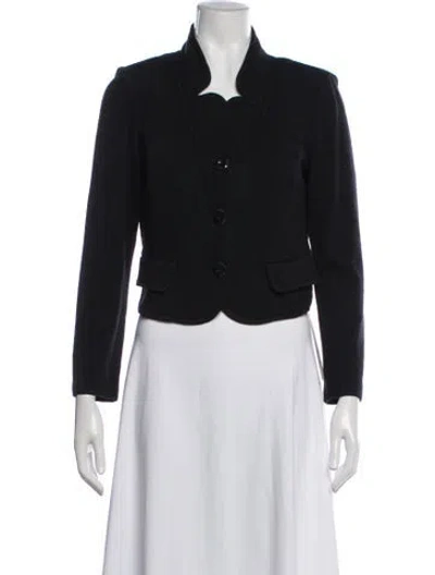 Pre-owned St. John Caviar Blazer In Black