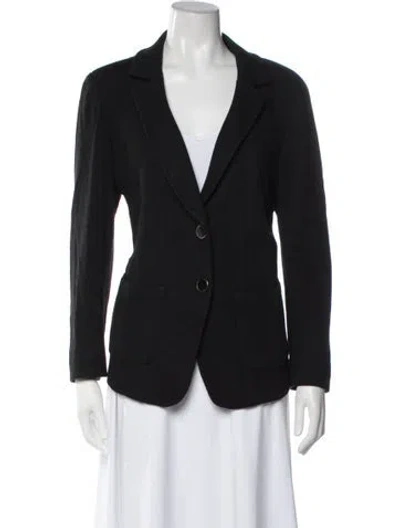 Pre-owned St. John Caviar Blazer In Black
