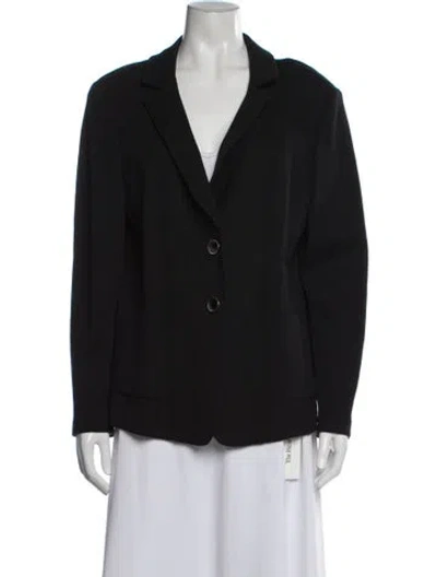 Pre-owned St. John Caviar Blazer In Black