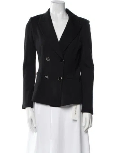 Pre-owned St. John Caviar Blazer In Blue