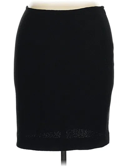 Pre-owned St. John Caviar Casual Skirt In Black