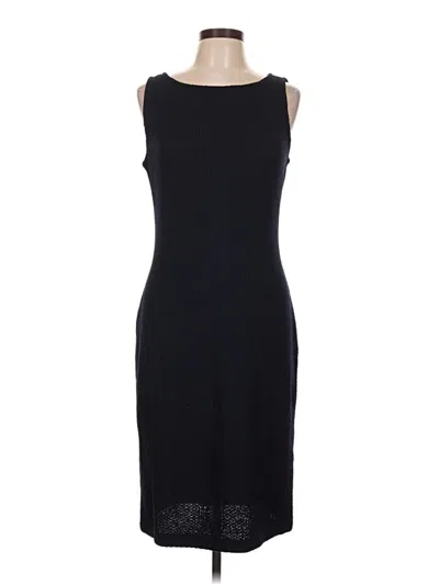 Pre-owned St. John Caviar Cocktail Dress In Black